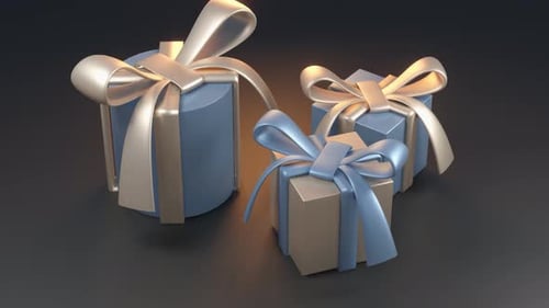 Animated 3D Gift Box Opening for Celebratory Reveals