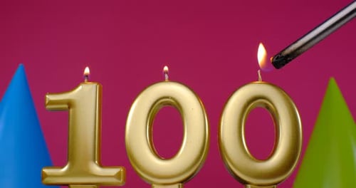 Lighting Candles for a One Hundredth Birthday