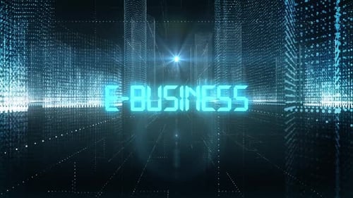 Skyscrapers Digital City Tech Word E-Business