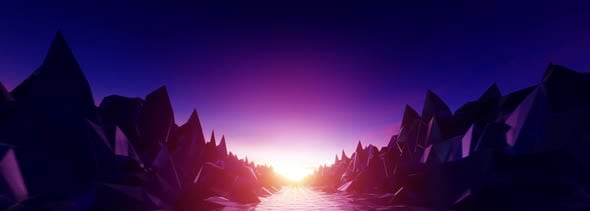 80s Retro Grid And Terrain Background