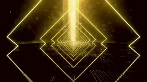 Neon Light Glow Loop 4K