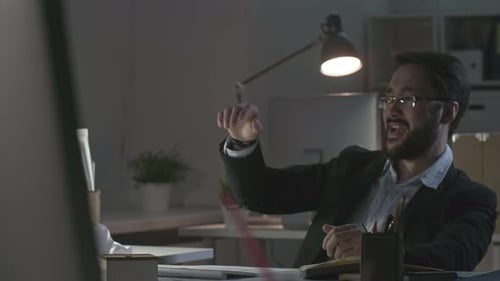 Clerk Getting into a Rage