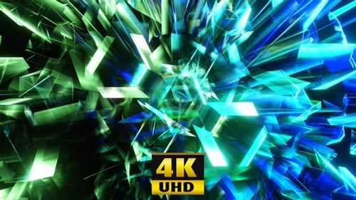 Glashintergrund Grün 4K