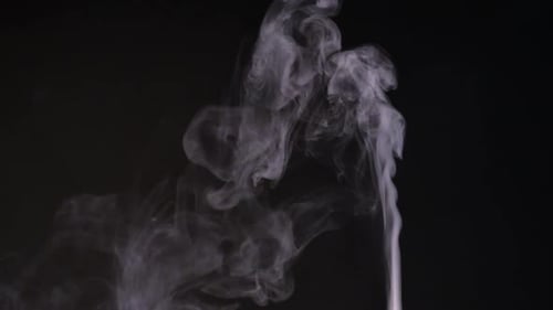 Atmospheric Smoke on Black Background