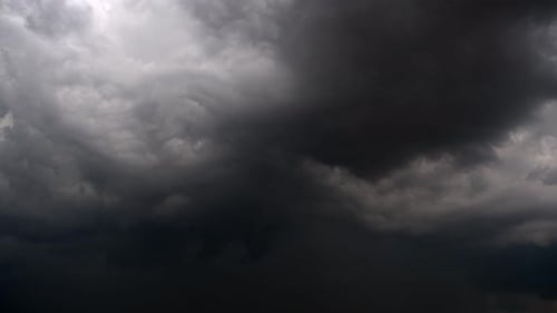 Ominous Dark Storm Clouds Gathering