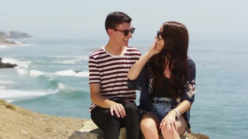 Young couple at the beach