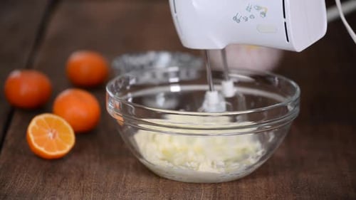 Close Up Mixing Bowl with Electric Mixer