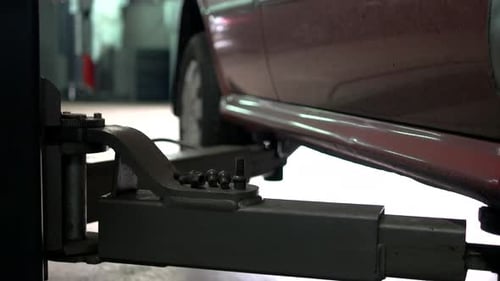 Bunch of Unscrewed Nuts in a Car Service Center