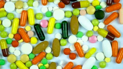 Colorful Assortment of Pills and Capsules