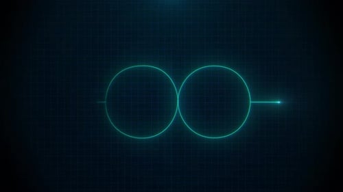 Medical Pulse Heart Beat Infinity Style on Monitor