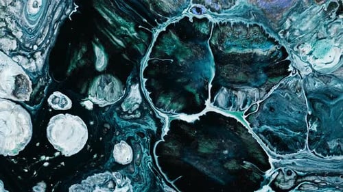 Peinture abstraite colorée, encre liquide, explosion, diffusion, mouvement de souffle.