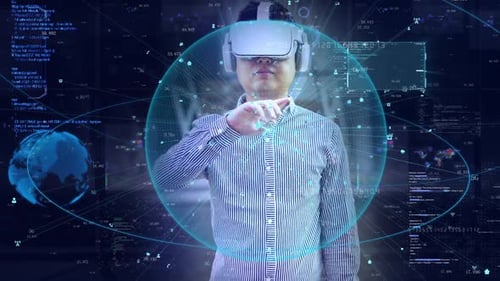 Experiencia de interacción humano-computadora de las gafas de inteligencia artificial con tecnología VR