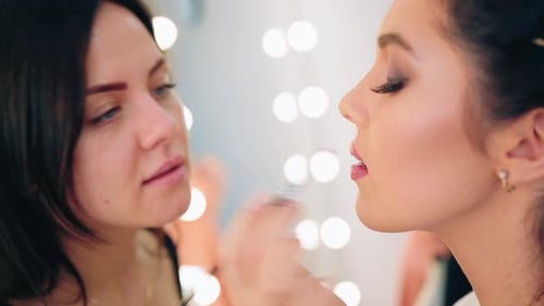 Professional Make-up Artist at Work