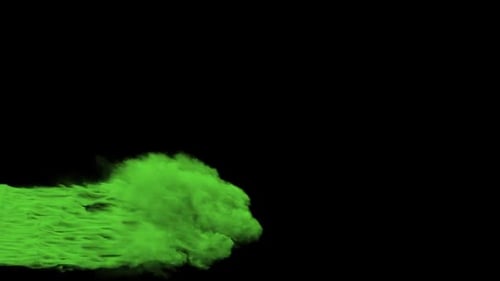 Colorful Green Smoke