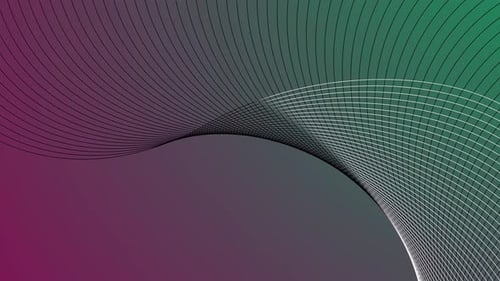 Dynamic Flowing Abstract Lines with Colorful Gradient Background
