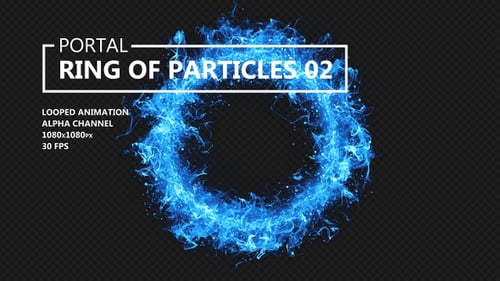 Portal - Blauer Ring der Partikel 02