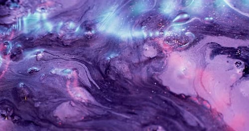 Glitter Fluid Wet Ink Texture Purple Pink Paint