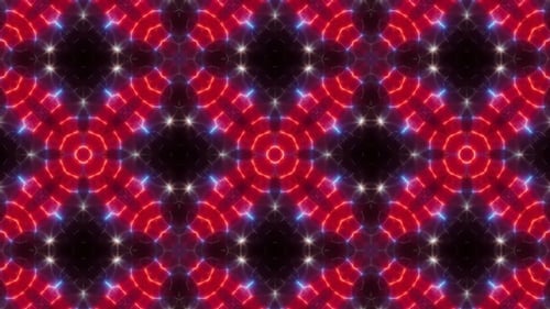 Blinking Red and Blue Led Vj Light Kaleidoscope Loop 4K 11