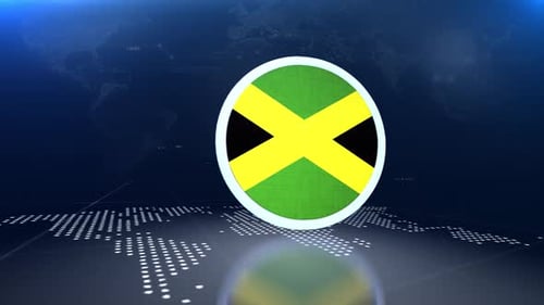 Modern Digital Flag Reveal Transition