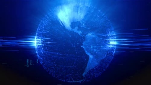 Zusammenfassung Digital Connect Earth Blue