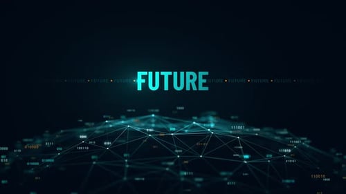 Future Technology Digital Globe Animation 4K