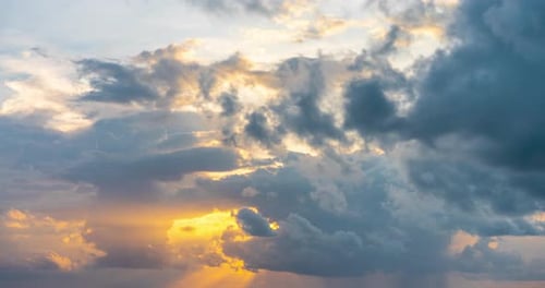 Golden Sky Time Lapse at Sunset