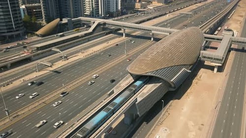 Typical Metro Station in Dubai