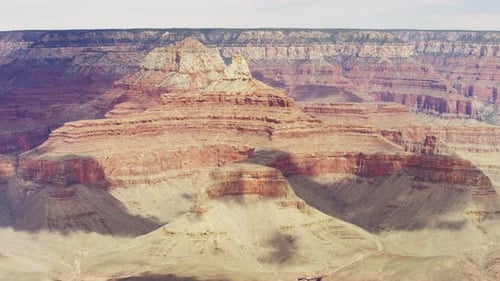 Pan left of the Grand Canyon walls