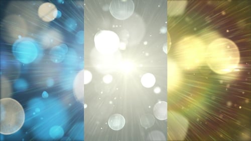 Dynamic Shimmering Light Rays and Bokeh Particles Background