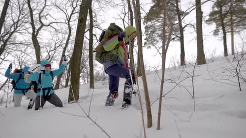 Vier Personen in der Expedition