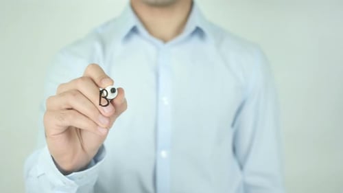 Man Writes 'Be Inspired' Message