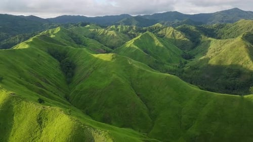 Green Grassy Rocky Hills
