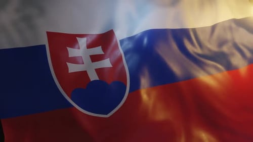 Realistic Waving Slovakia Flag for National Identity
