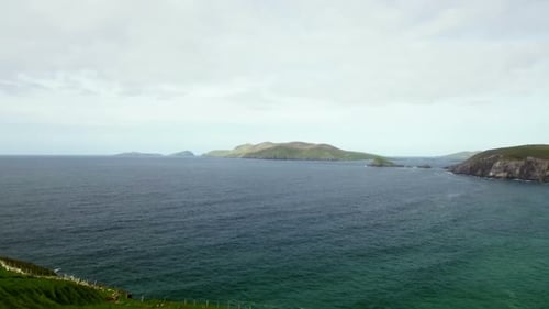 View of beautiful coastal landscape 4k