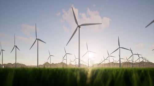 Wind Farm Turbine Electricity Generator Alternative Sustainable Energy Renewable Energy Nature