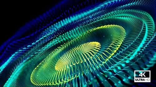 Multicolor Particles Wave Looped V2