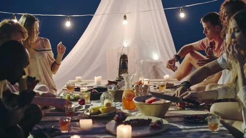 Dining on the Beach