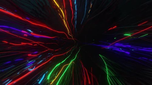 Neon Wires Tunnel