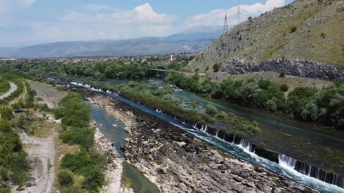 River Aerial Shot V7 - 4K