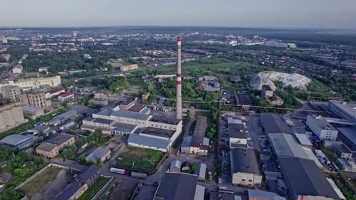 Industrial Exterior of a Factory