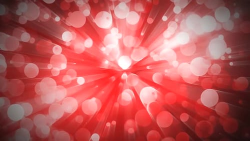 Seamless Red and White Bokeh Light Rays Background