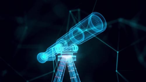 Telescopio Holograma Primer Plano Hd