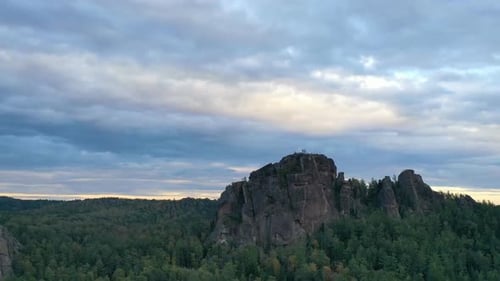 Rocheuses au coucher du soleil
