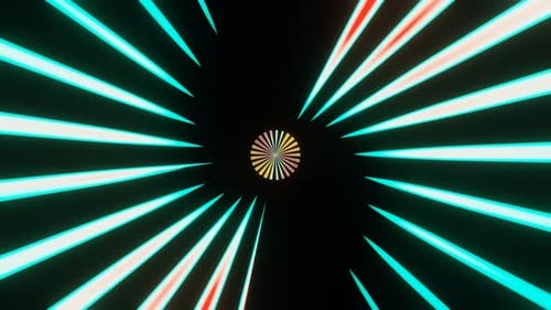 Rayos multicolores de un patrón abstracto