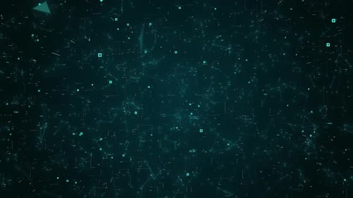 AI network technology or Green and Renewable energy concept. 3d animation background.
