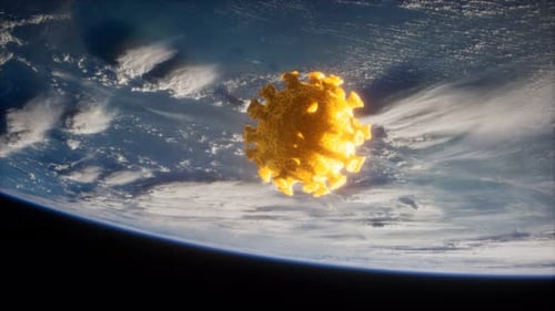 Coronavirus COVID19 on the Earth Orbit