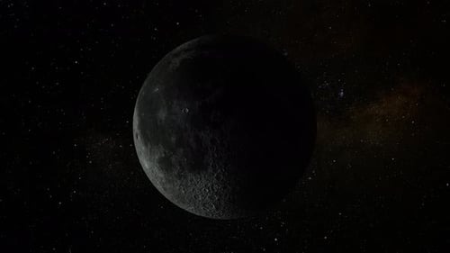 Detailed Moon Rotation in Deep Space