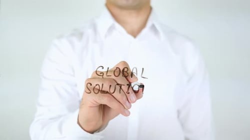 Writing Global Solutions on Transparent Screen