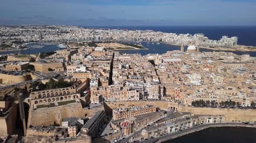 Aerial View of Valletta, Malta