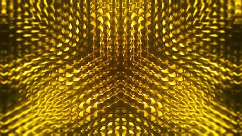 Gold Slow Waving Abstract Background